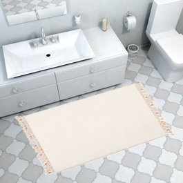 Mijölnir Alfombrilla de Baño Blanca 50 x 75 cm